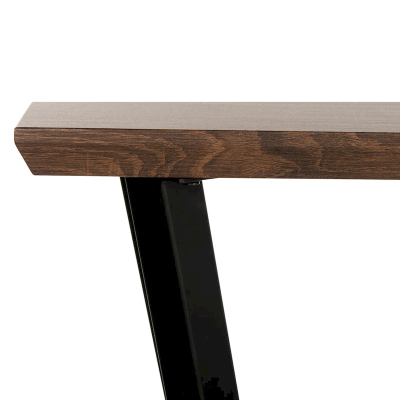 Brown/Black Console Table - 39W x 14D x 31H