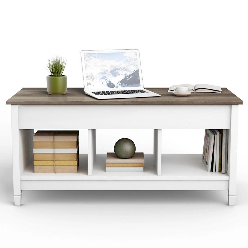 Lift Top Coffee Table with Hidden Compartment and Storage
