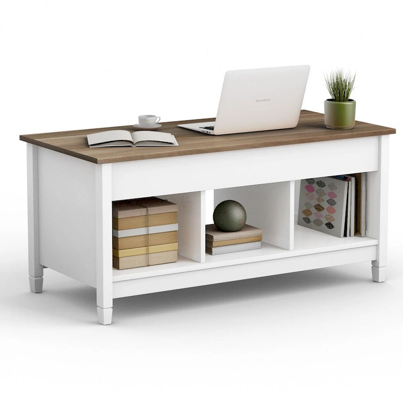 Lift Top Coffee Table with Hidden Compartment and Storage