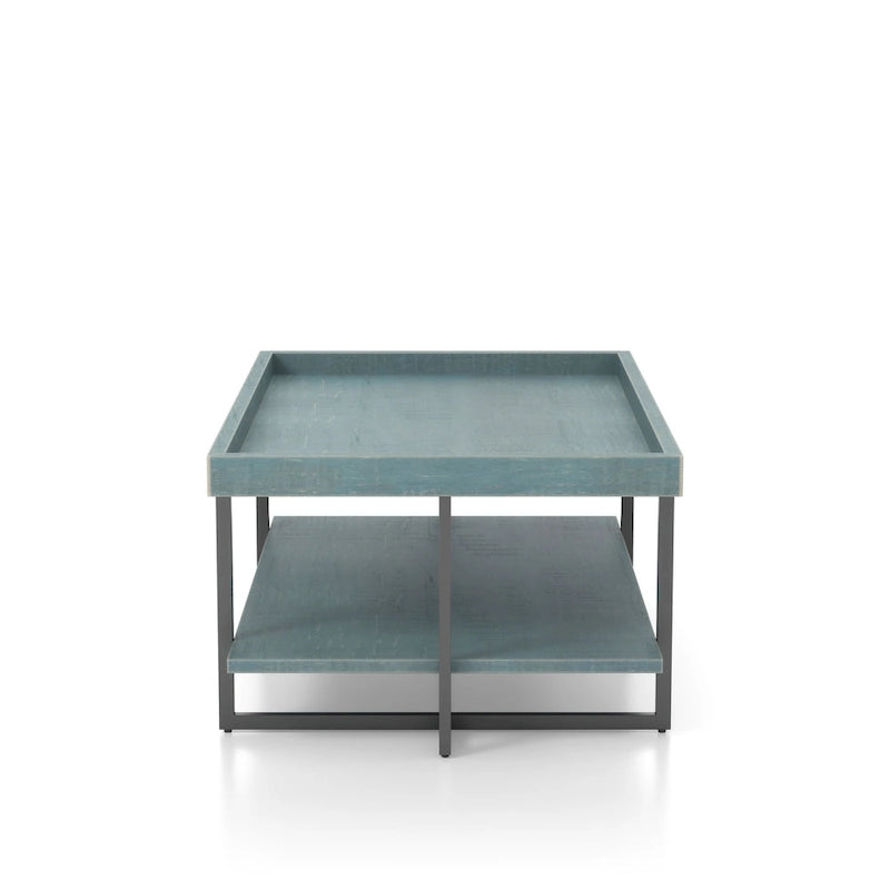 Table basse de transition en métal à 1 étagère de 47 po