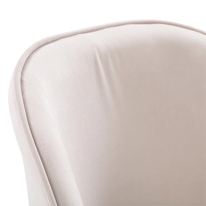 Chaise de salle à manger tapissée de velours