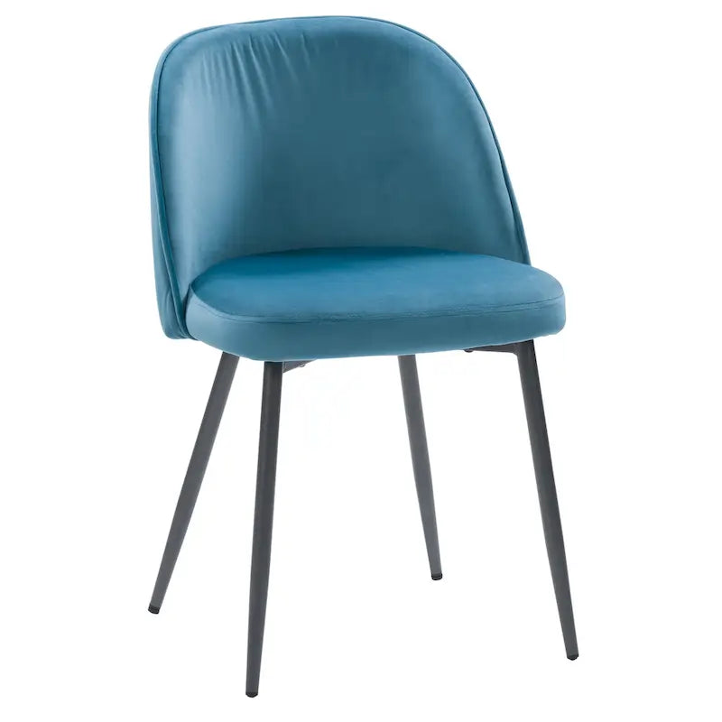 Chaise de salle à manger tapissée de velours