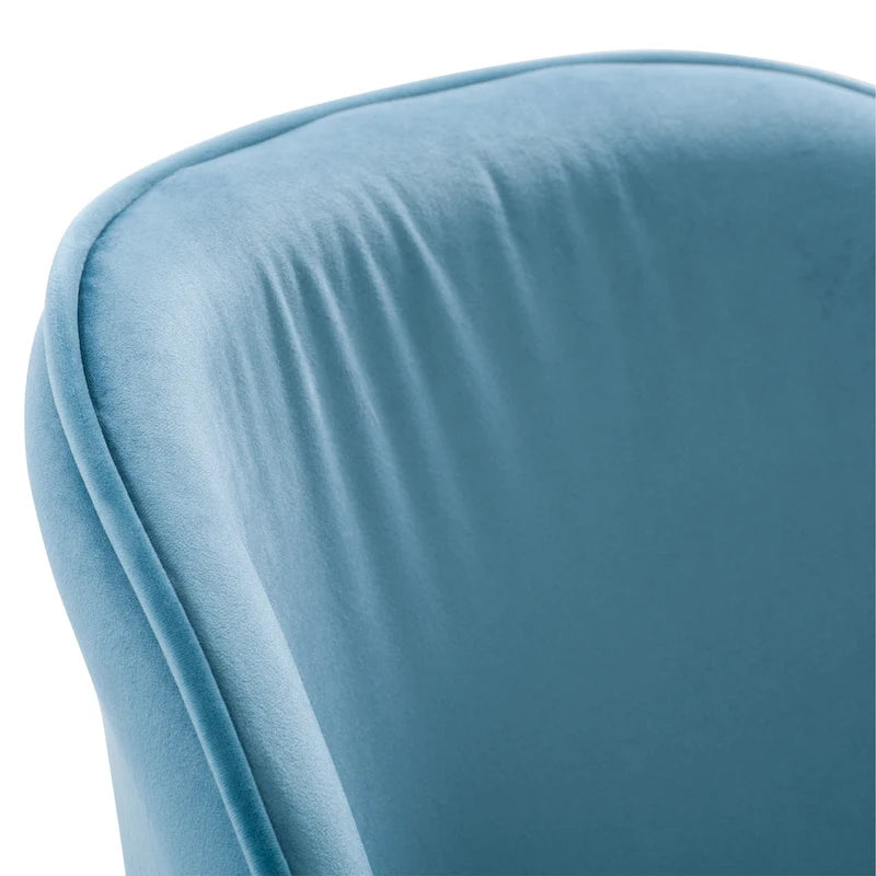 Chaise de salle à manger tapissée de velours