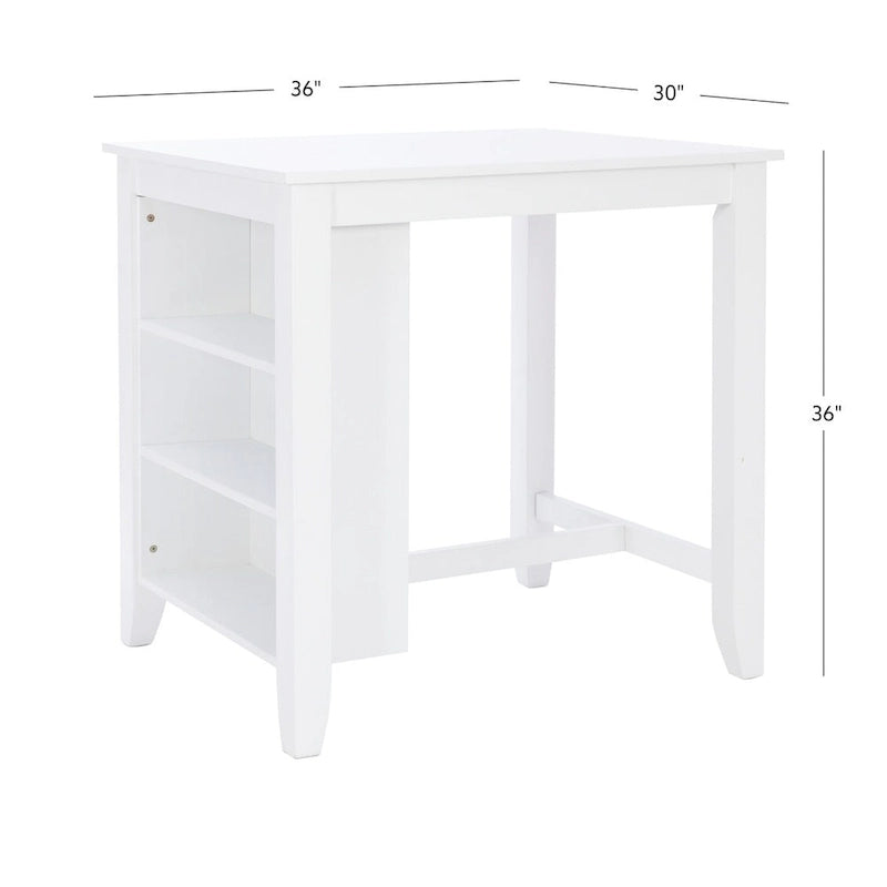 Table haute blanche peu encombrante
