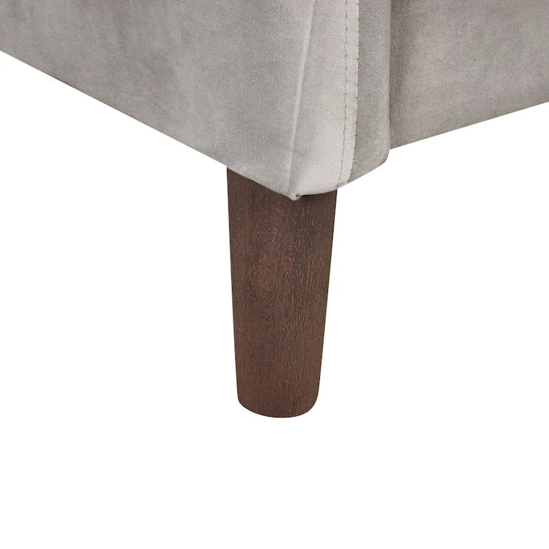 Modern 52-inch Velvet Upholstered Loveseat with Cushions