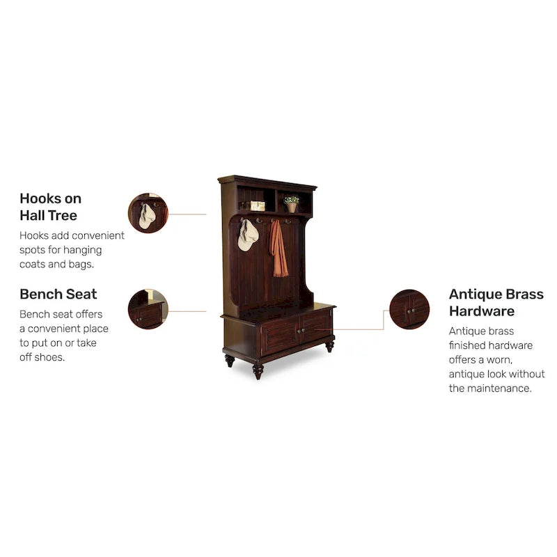 Dark Espresso Hall Stand