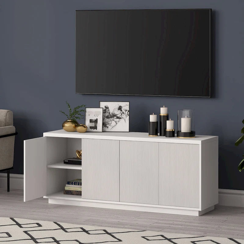 Meuble TV rectangulaire pour téléviseurs jusqu'à 65 pouces