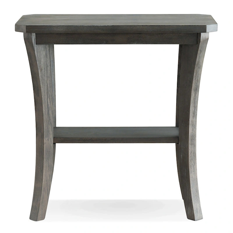 Narrow End Table with Shelf