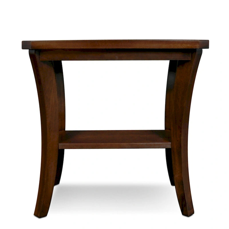 Narrow End Table with Shelf