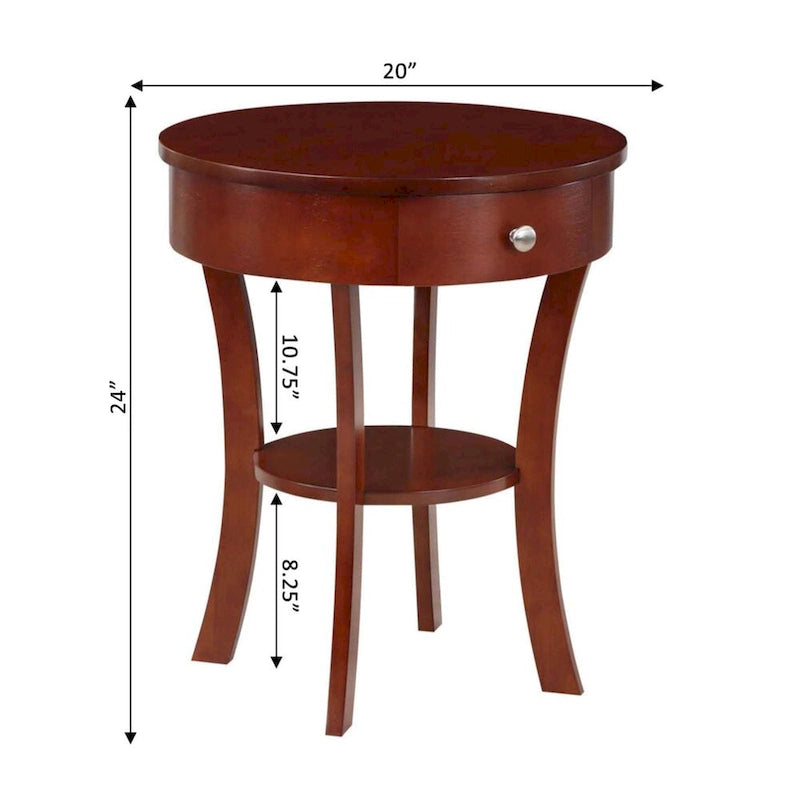 1 Drawer End Table with Shelf
