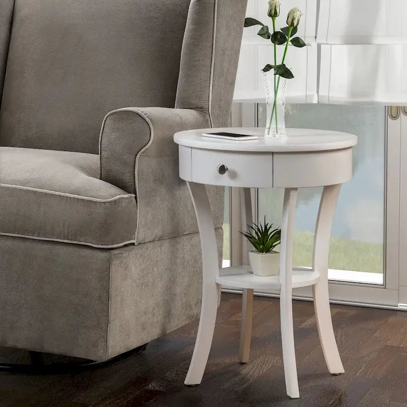 1 Drawer End Table with Shelf