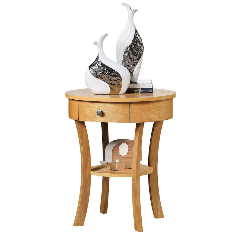 1 Drawer End Table with Shelf