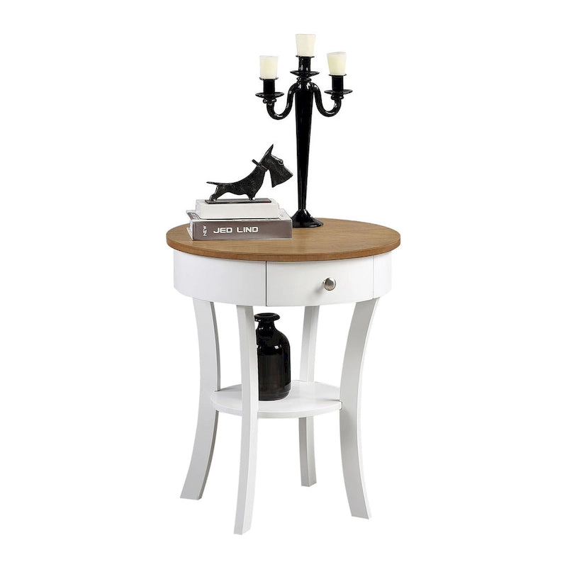 1 Drawer End Table with Shelf