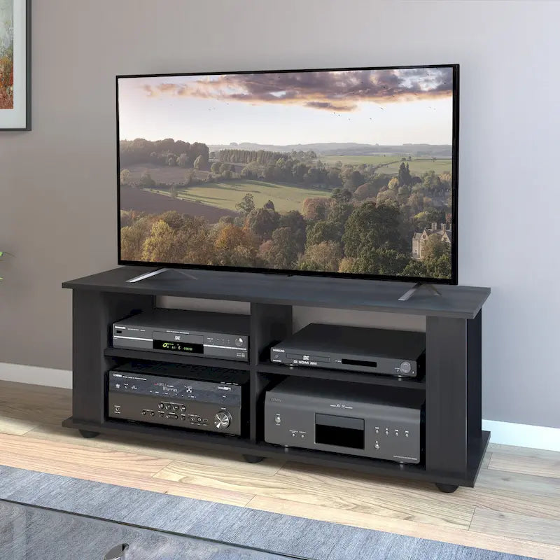 Black TV Stand – Fits TVs up to 55" or 75"