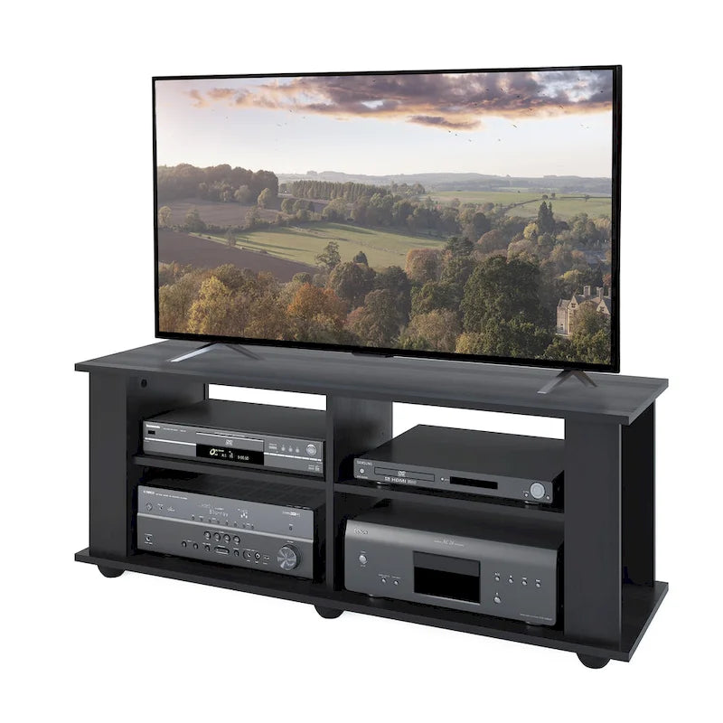 Black TV Stand – Fits TVs up to 55" or 75"