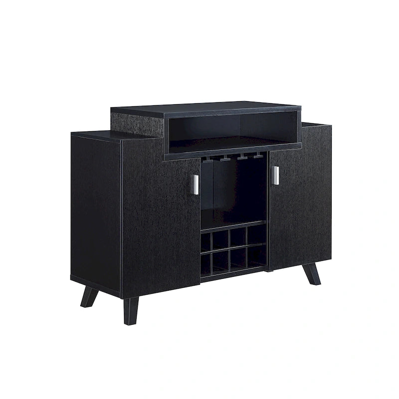 Contemporary 8-Bottle Wine Cabinet Buffet