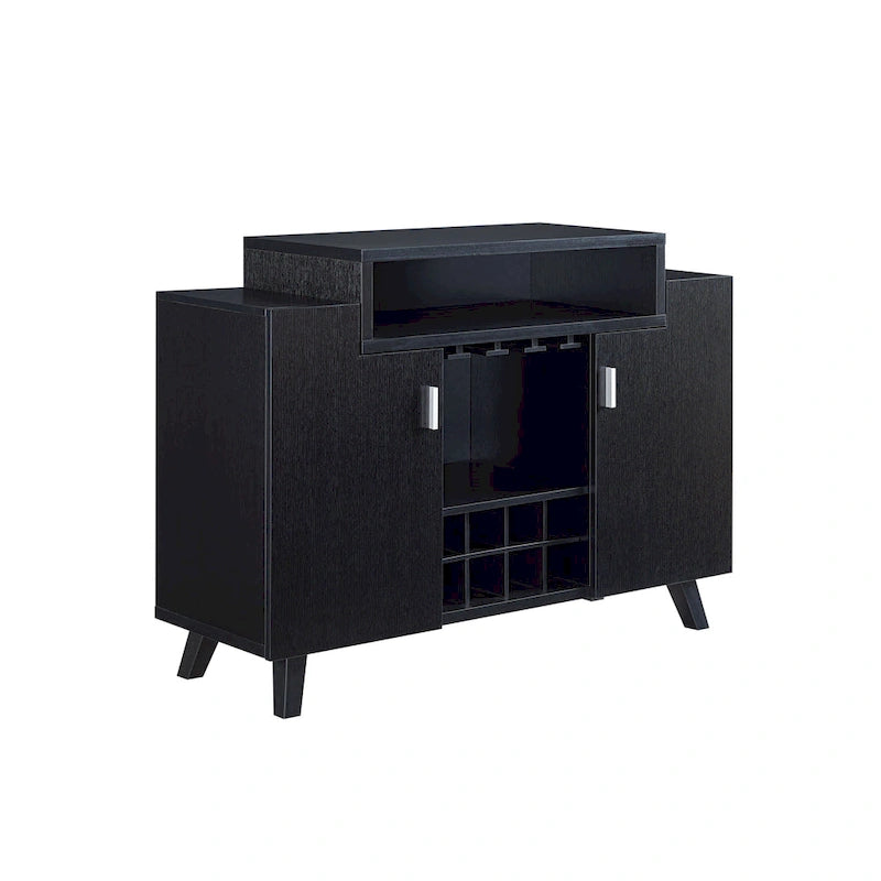 Contemporary 8-Bottle Wine Cabinet Buffet
