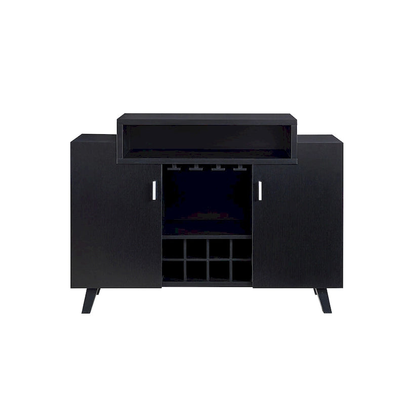 Contemporary 8-Bottle Wine Cabinet Buffet