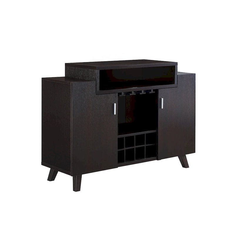 Contemporary 8-Bottle Wine Cabinet Buffet