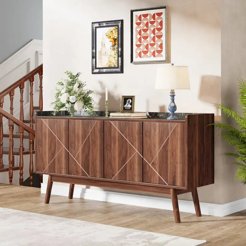 55 inch Buffet Cabinet with Storage and Doors