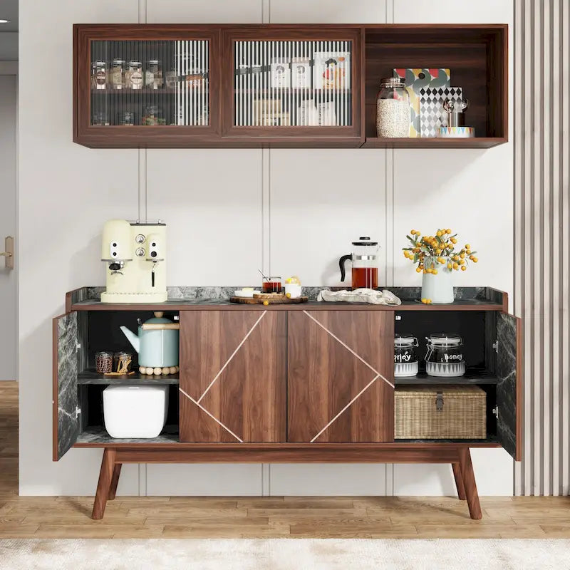 55 inch Buffet Cabinet with Storage and Doors