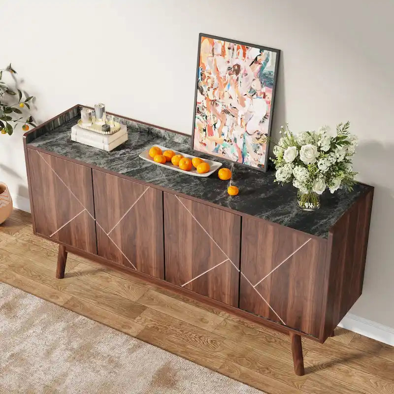 55 inch Buffet Cabinet with Storage and Doors