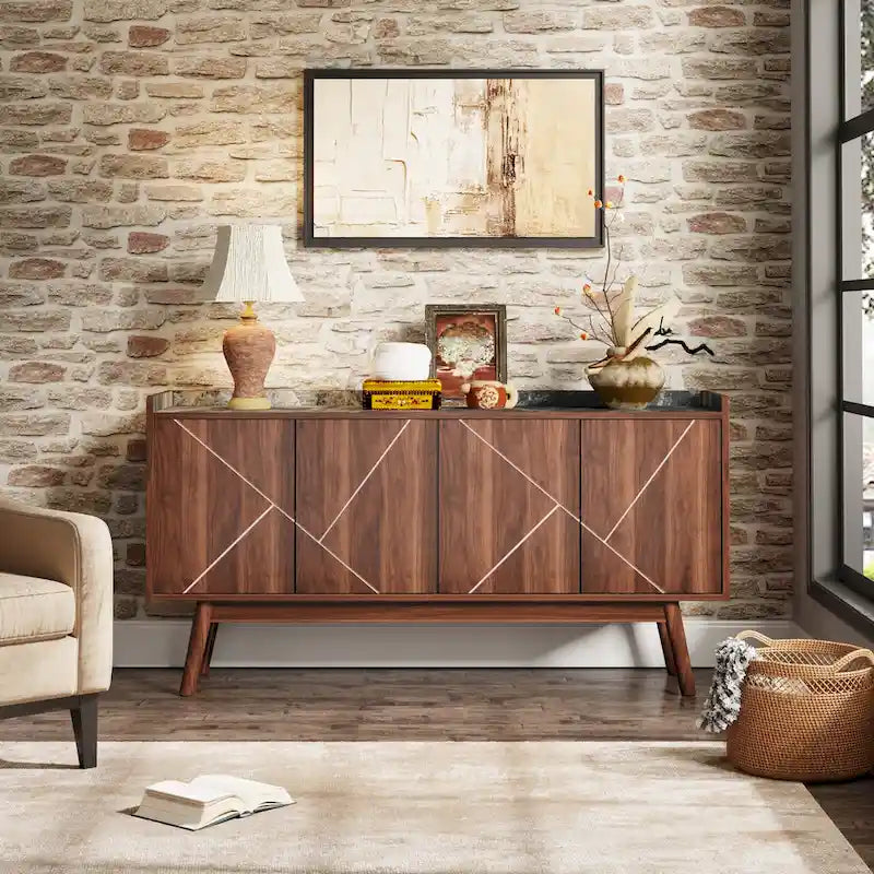 55 inch Buffet Cabinet with Storage and Doors