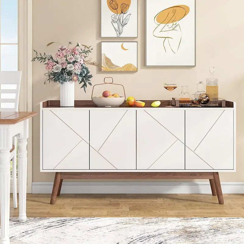 55 inch Buffet Cabinet with Storage and Doors