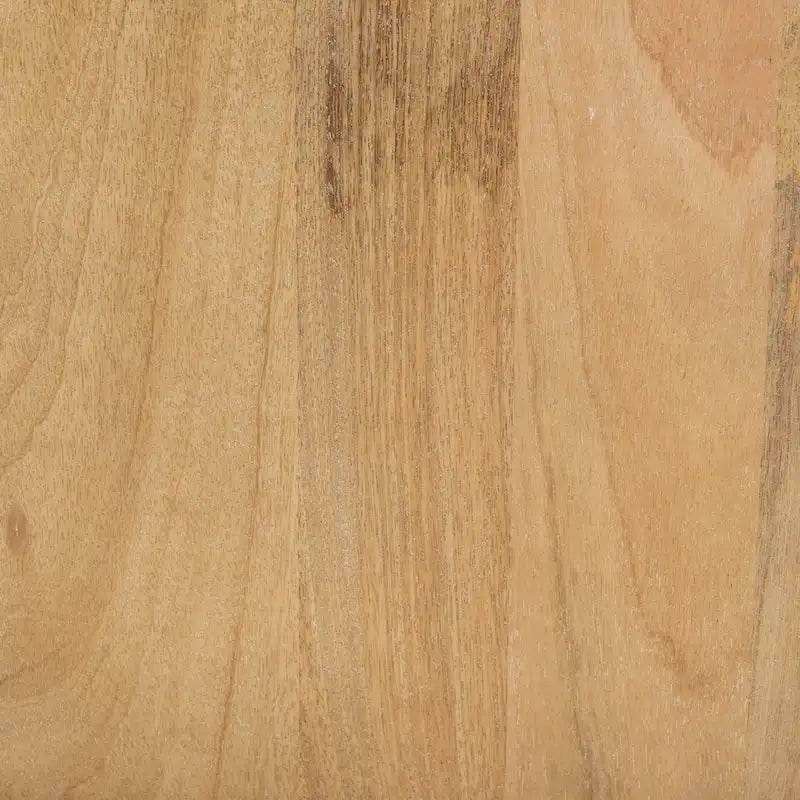 Light Brown Solid Wood Square Accent Table