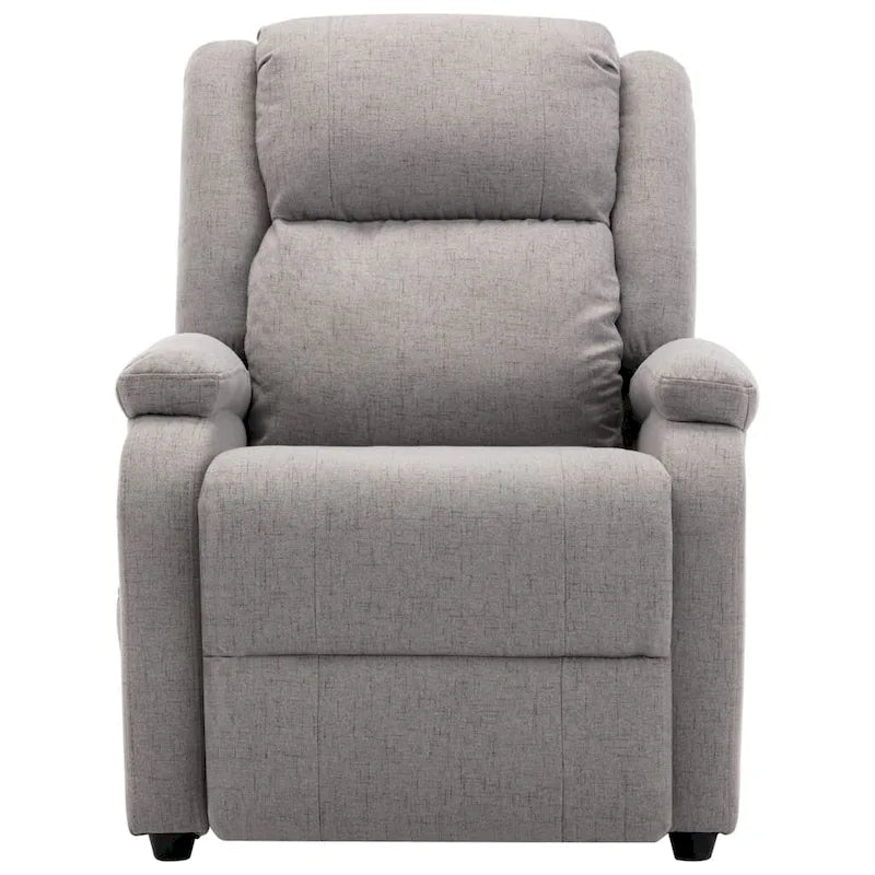 Massage Chair Light Gray Fabric - 71 x 92 x 96 cm