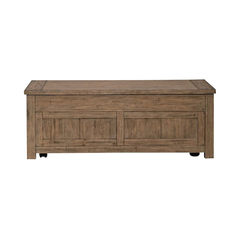 Weathered Toffee Lift Top Cocktail Table