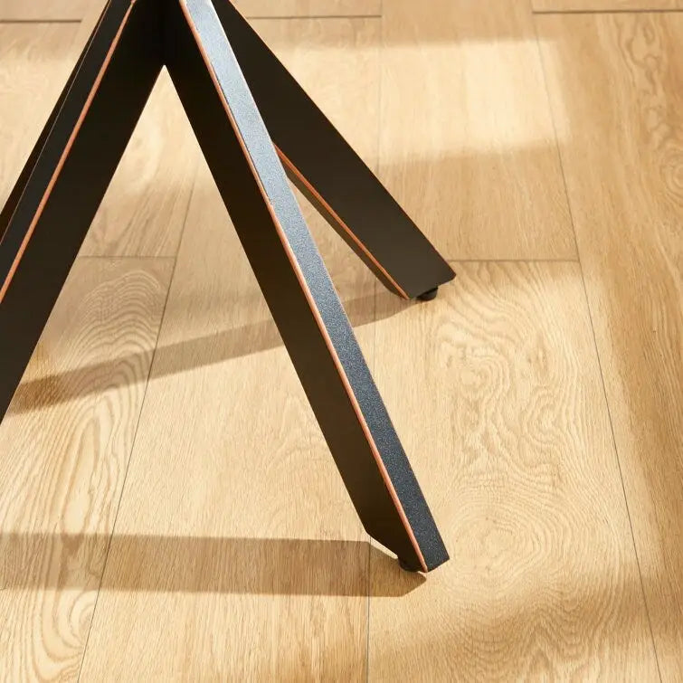 End Table with Glass Top, 19.7"