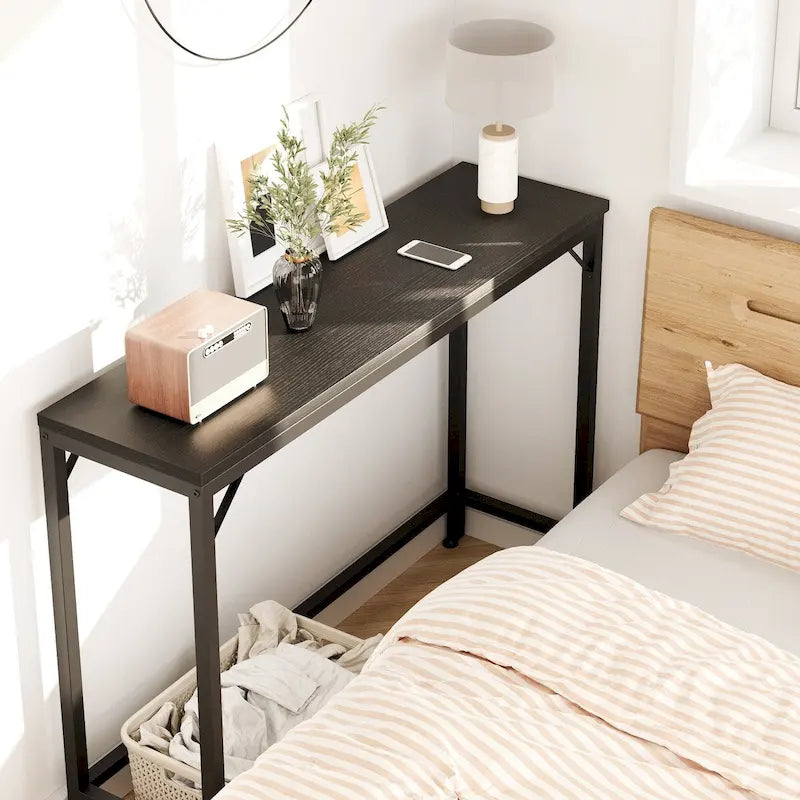 Narrow Console Table | Industrial Hallway & Sofa Table for Entryway