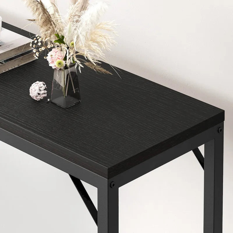 Narrow Console Table | Industrial Hallway & Sofa Table for Entryway