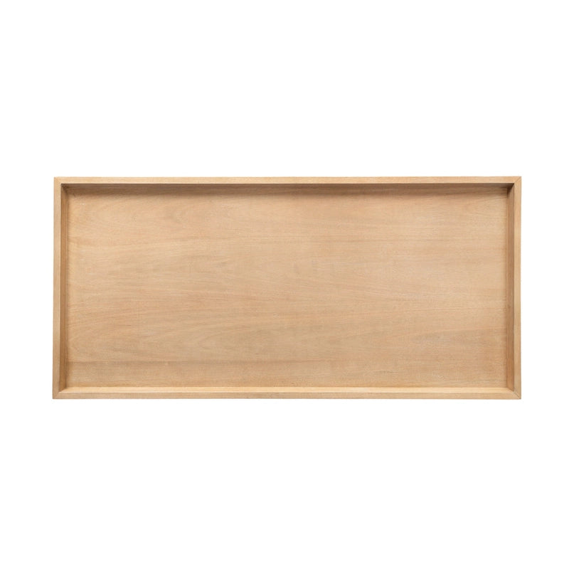 Table basse rectangulaire en bois, 46 pouces, noyer brun style Mid-Century