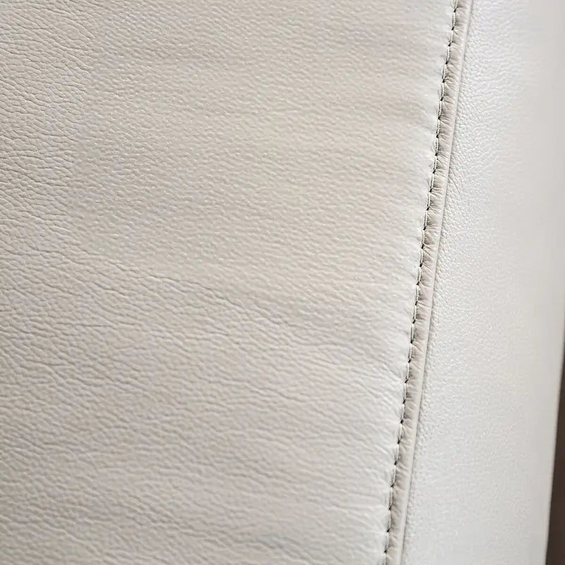 Modern Leather Match Manual Recline Loveseat
